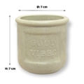 Weiteres Bild von Kleiner Topf “Good Vibes” aus Beton