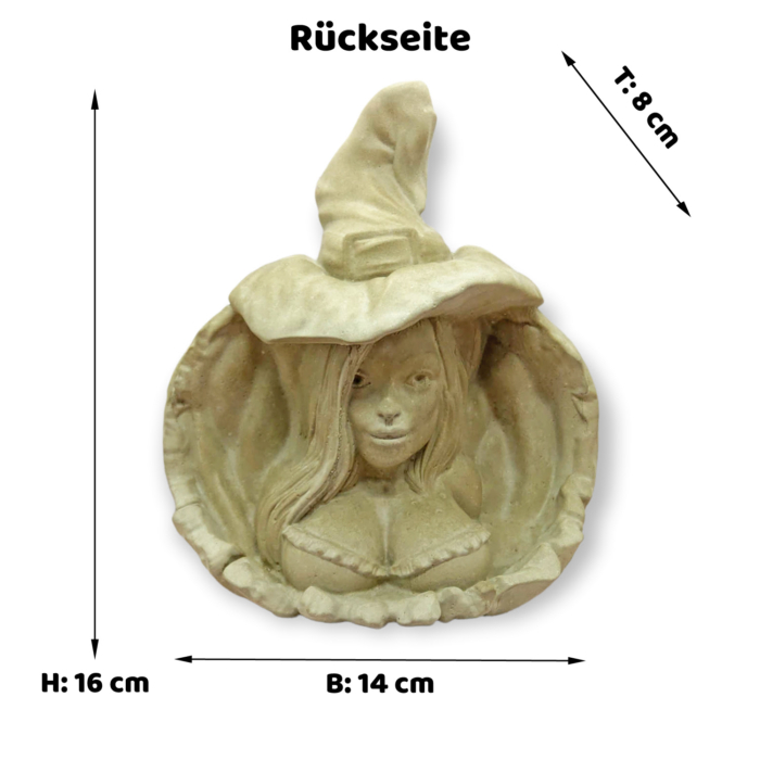 2 in 1 Hexe und Kürbis aus Beton