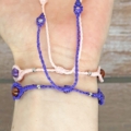 Weiteres Bild von Chakra Armband aus Edelstein in Makramee