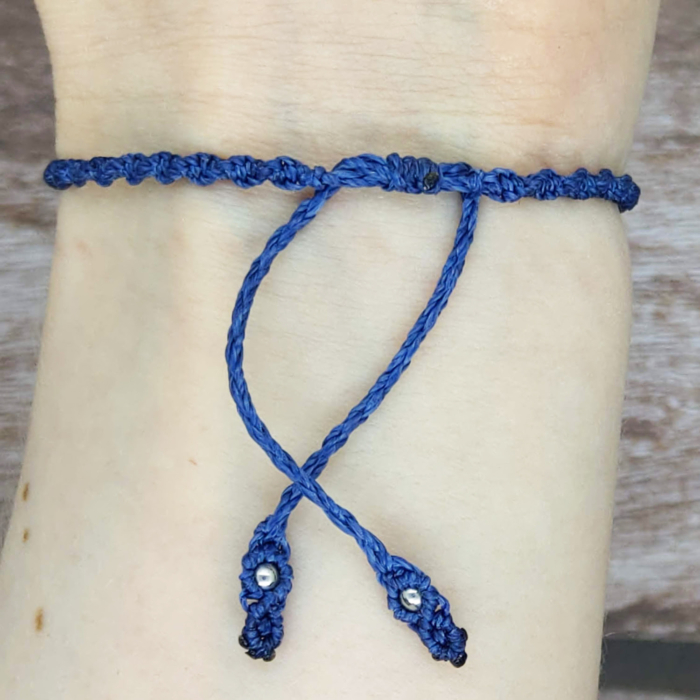 Sternzeichen Armband aus Edelstein in Makramee