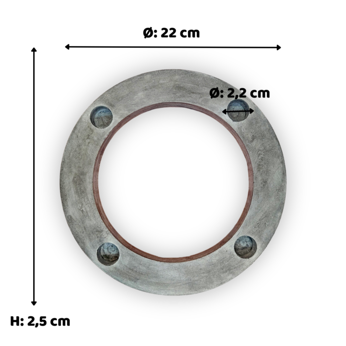 Kerzenkranz für Stabkerzen aus Beton