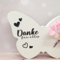 Weiteres Bild von Schmetterling “Danke für alles ” Wandeko aus Beton