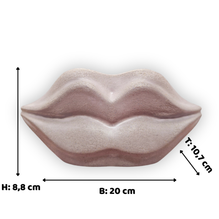 Lippen Blumentopf aus Beton