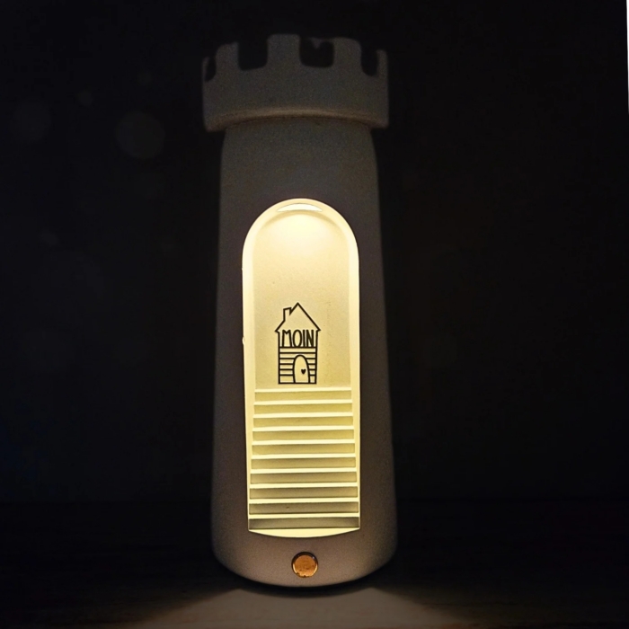 Leuchtturm dimmbare Tischlampe aus Beton